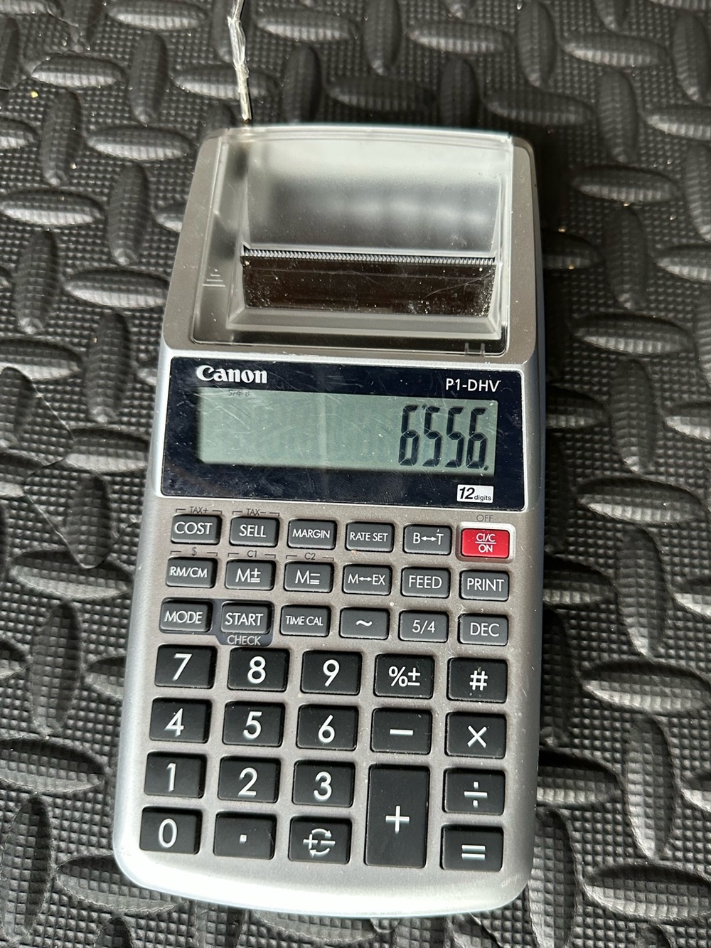 Canon P1-DHV Printing Calculator in Silver and Black